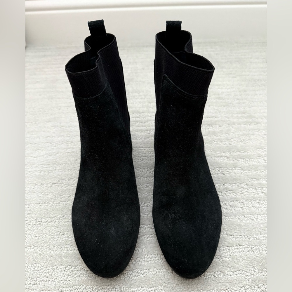 Nurture black ankle boots with slight wedge, size 7, pristine condition